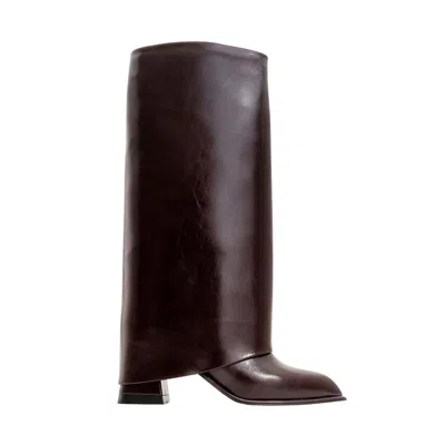 Prologue Shoes Women's Red Maybe Burgundy Chunky Heel Boot