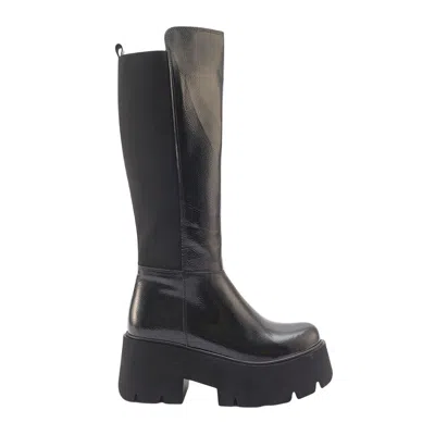 Prologue Shoes Women's Solo Black Patent Platform Boot