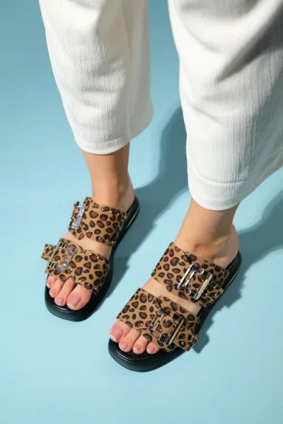 Prologue Shoes Zley Buckle Sandal In Brown
