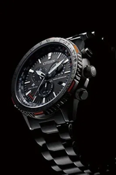 Pre-owned Promaster (professional Master) Citizen Cb 5007-51h Watch Promaster Sky Eco Drive Radio Direct Flight Men