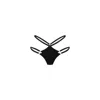 Promees Women's Black Alessia - Thongs In Black
