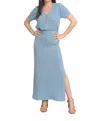 Promesa Arielle Two Piece Sweater Skirt Set In Pearl Blue In Blue