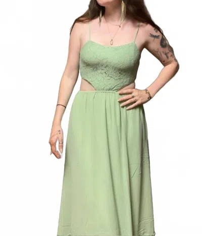 Promesa Calliope Lace Cutout Maxi Dress In Green