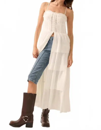 Promesa Corset Maxi Top In White In Neutral