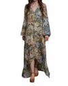 Promesa Heirloom Garden Dress In Smoke Green In Green