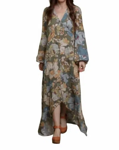 Promesa Heirloom Garden Dress In Smoke Green