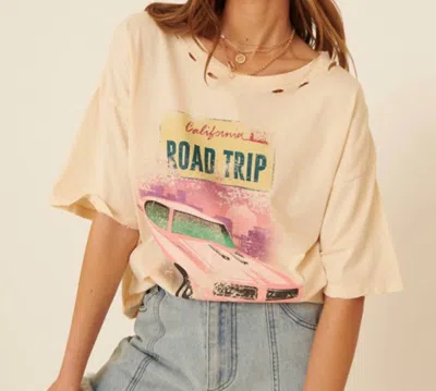 Promesa Logan Tee In Vanilla In White
