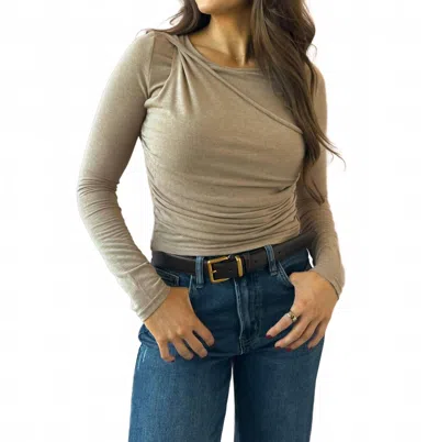 Promesa Promise Top In Beige In Black