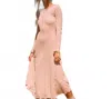 Promesa Raquel Lettuce Edge Dress In Cream In Pink