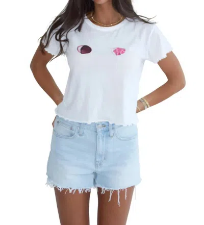 Promesa Shell Baby Tee In White