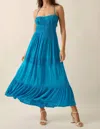 Promesa Solid Maxi Dress In French Blue