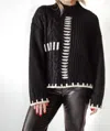 Promesa Stitches Sweater In Black