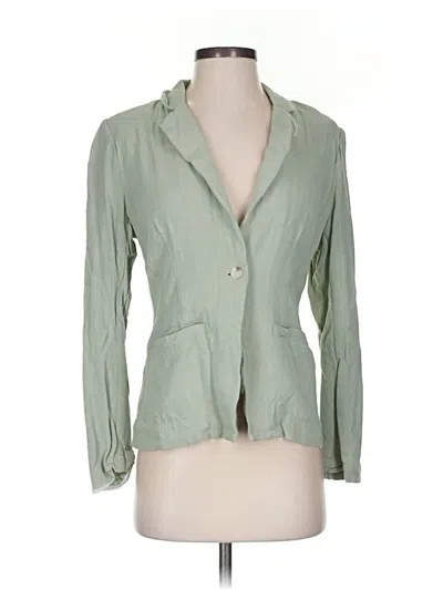 Pre-owned Promesa Usa 3/4 Sleeve Blouse In Green