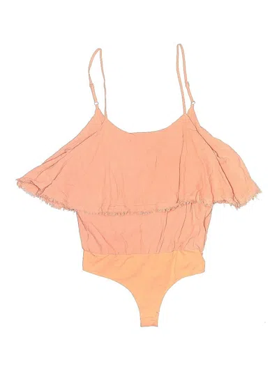 Pre-owned Promesa Usa Bodysuit In Orange