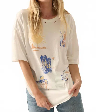 Promesa Western Graphic Tee In Ivory In Multi