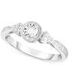 Promised Love Diamond Promise Ring (1/10 Ct. T.w.) In Sterling Silver In Sterling Silver