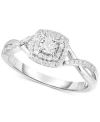 Promised Love Diamond Promise Ring (1/5 Ct. T.w.) In Sterling Silver In Sterling Silver