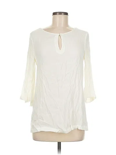 Pre-owned Promod 3/4 Sleeve Blouse In White