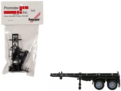 Promotex 20ft Container Chassis 1/87 (ho) Plastic Model By  In Black