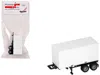 Promotex 20ft Container With Chassis White 1/87 (ho) Plastic Model By  In White