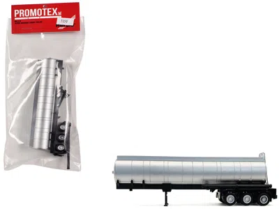 Promotex 3-axle Chemical Tanker Trailer Silver 1/87 (ho) Plastic Model By