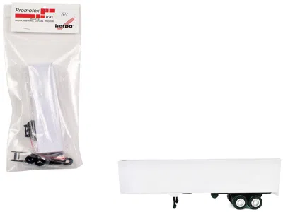 Promotex 40ft Dry Van Trailer White 1/87 (ho) Plastic Model By