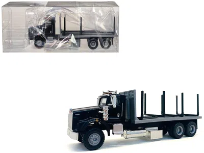 Promotex Kenworth T800 Stake Bed Truck Black 1/87 (ho) Plastic Model Car By  In Green