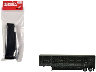 Promotex Livestock Trailer Black 1/87 (ho) Plastic Model By
