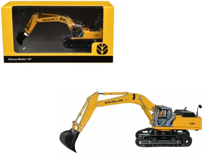 Promotex New Holland E 485 B Tracked Excavator Yellow 1/87 (ho) Diecast Model By