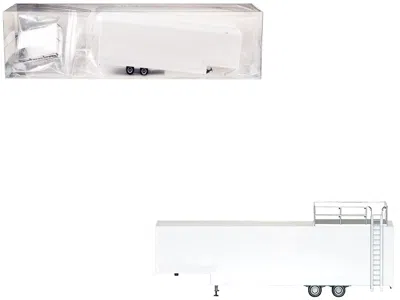 Promotex Race Horse Transport Trailer White 1/87 (ho) Plastic Model By