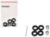 Promotex Rear Low Profile Wheelset Chrome 1/87 (ho) Plastic Model By  In Black