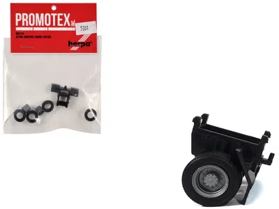 Promotex Single Axle Trailer Chassis 1/87 (ho) Plastic Model By  In Black