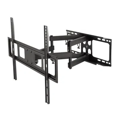 Promounts Premium Articulating Full‑motion Tv Wall Mount For 37″–92″ Screens – Heavy-duty Swivel, Tilt & Exten In Black