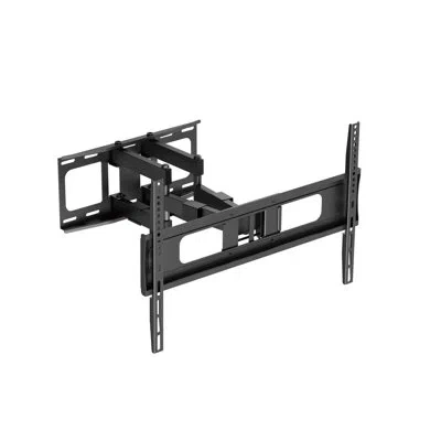 Promounts Slim Articulating/full Motion Heavy Duty Tv Wall Mount, Adjustable Long Arm Bracket For 37-86 Inch L In Black