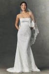 Pronovias Anthropologie Weddings X  Sandey Strapless Wedding Gown In White