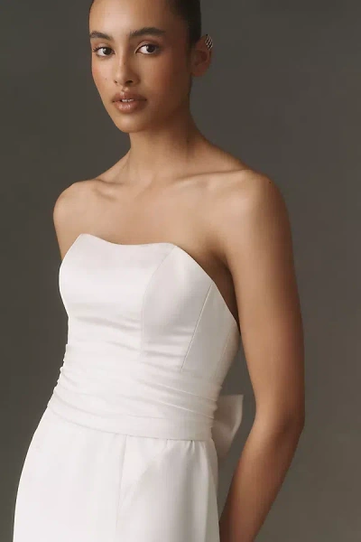Pronovias Bow Belt In White