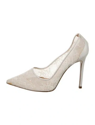 Pre-owned Pronovias Lace Lace Pattern Pumps In Multi