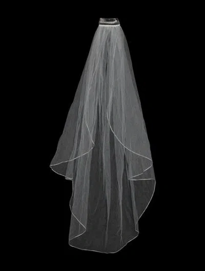 Pre-owned Pronovias Mesh Veil In White