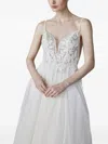 Pronovias Party Edit Ailidh Criss-cross Straps Gown In White