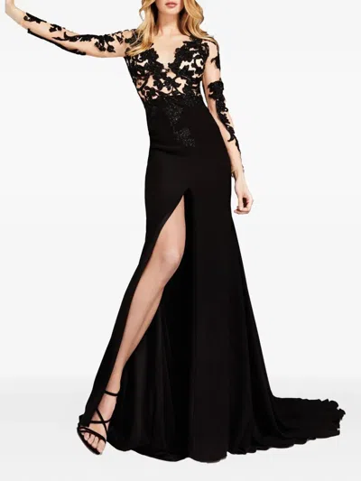 Pronovias Party Edit Lace-embellished Split Gown