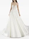 Pronovias Party Edit Once Lace-embellished Strapless Dress In Multi