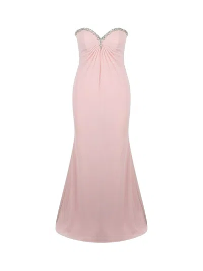 Pronovias The Party Edit Tea Rose Cilan Chiffon Dress In Pink