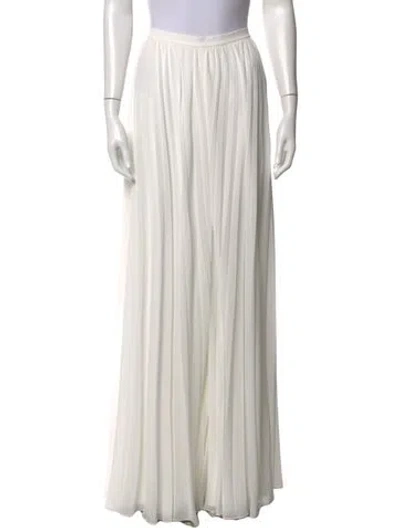 Pre-owned Pronovias Wide Leg Pants In White