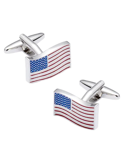 Pronto Uomo American Flag Cufflinks