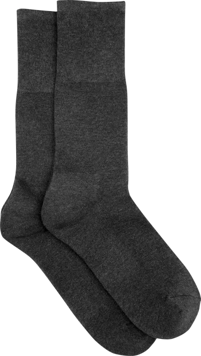Pronto Uomo Bamboo Blend Socks, 2-pack Charcoal - Size: One Size - Only Available At Men's Wearhouse
