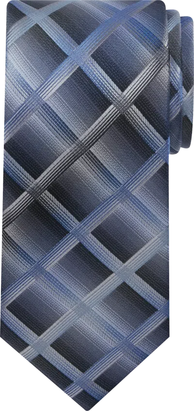 Pronto Uomo Big & Tall Men's Bold Ombre Plaid Tie