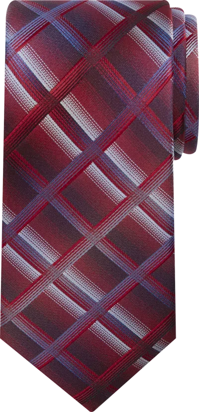 Pronto Uomo Big & Tall Men's Bold Ombre Plaid Tie