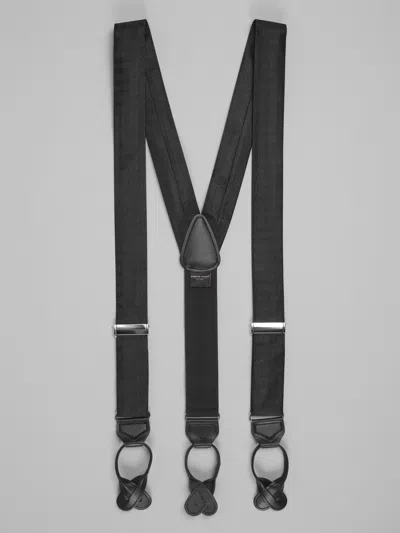 Pronto Uomo Big & Tall Men's Chevron Stripe Silk Braces