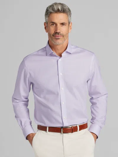 Pronto Uomo Big & Tall Men's Classic Fit Cotton Blend Dress Shirt In Purple