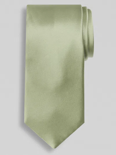 Pronto Uomo Big & Tall Men's Narrow Silk Tie In Green